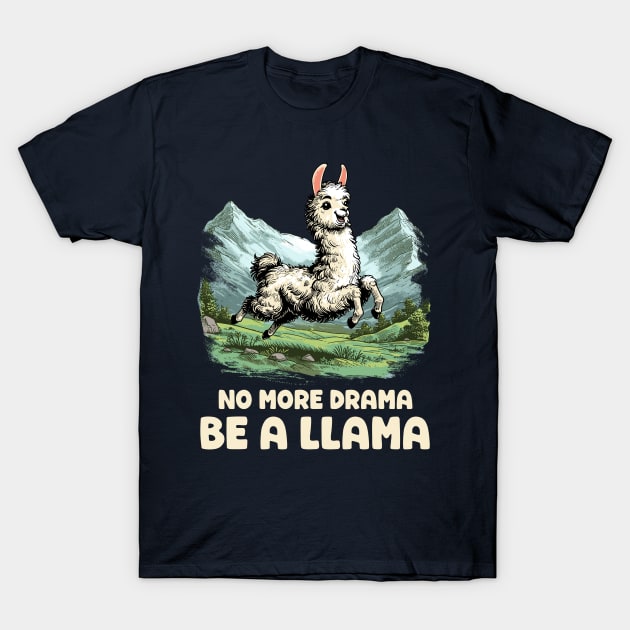 Drama Llama T-Shirt by GoshWow 